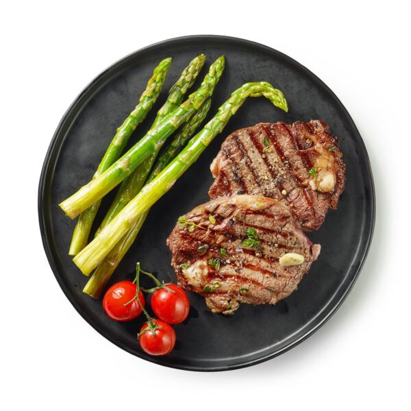 Steaks with Asparagus