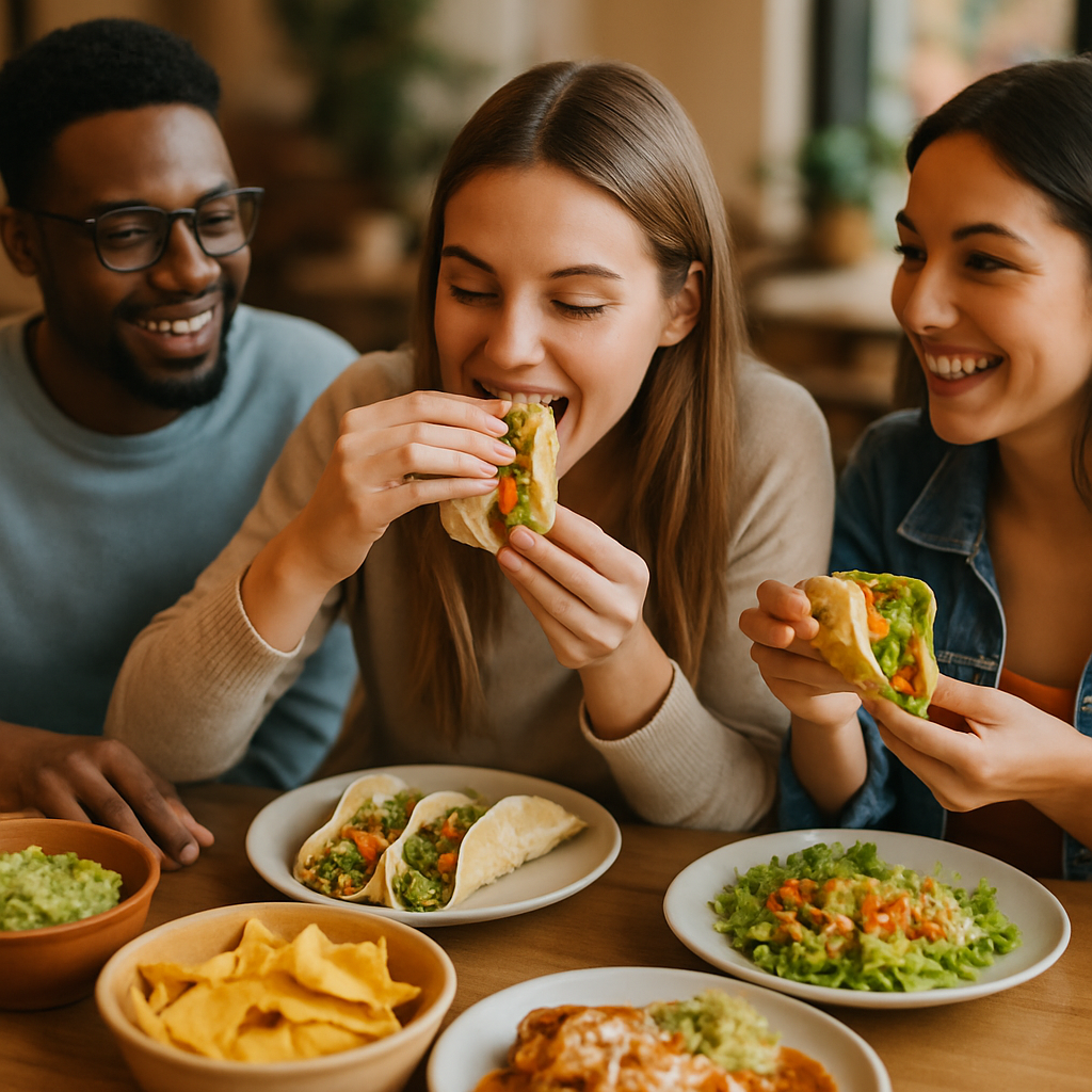 Stacked plant-based burger showing vegan burger hacks with melty cheese and crispy toppings.